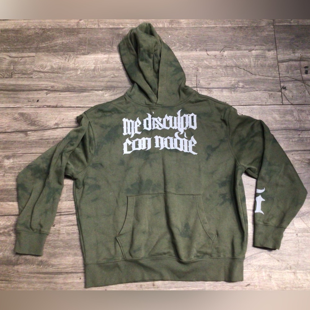 Old Navy Olive Green Graphic Hoodie